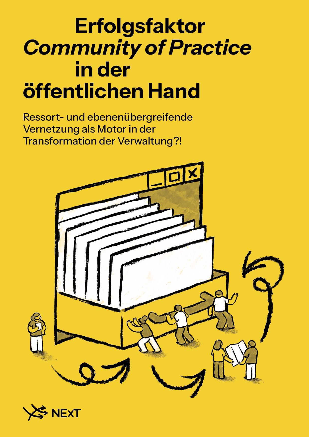 Titelbild der Publikation "Erfolgsfaktor Community of Practice in der öffentlichen Hand"